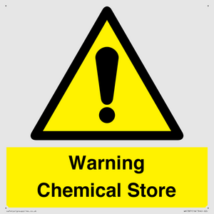 Warning Chemical Store